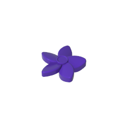 Friends Accessories Hair Decoration, Flower with Pointed Petals and Small Pin-MyGobricks