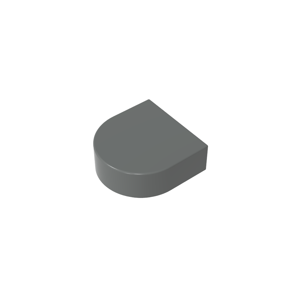 Tile 1 x 1 Half Circle