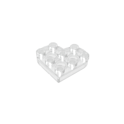Plate Angled 3 x 3 with Heart Shape