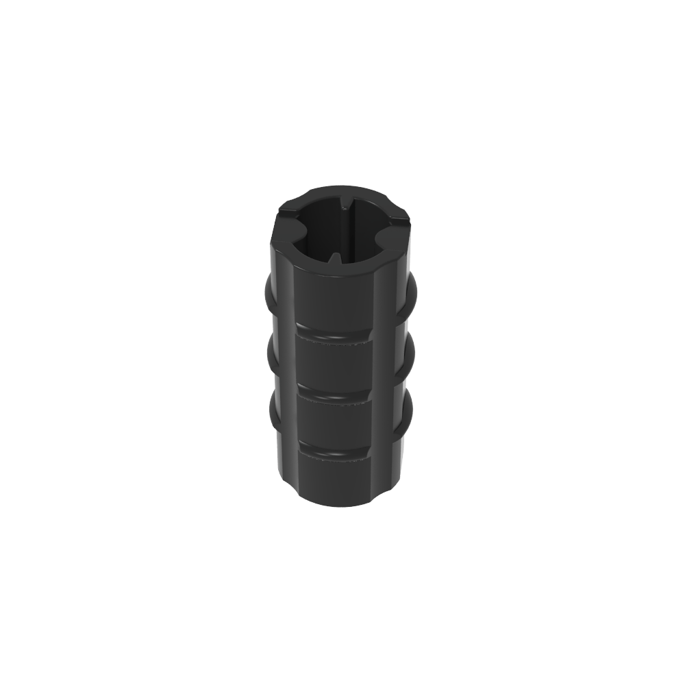 Technic Axle Connector Ridged [with x Hole x Orientation]-MyGobricks