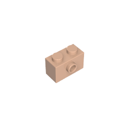 Brick Special 1 x 2 with 1 Center Stud on 1 Side