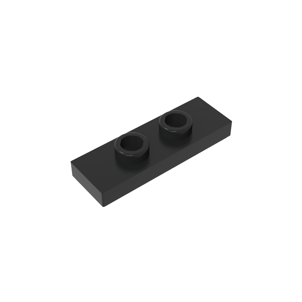 Plate Special 1 x 3 with 2 Studs with Groove and Inside Stud Holder (Jumper)-MyGobricks