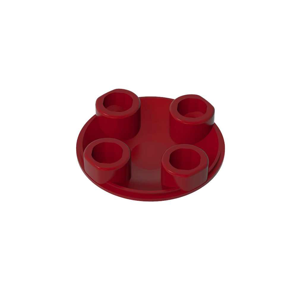 Plate Round 2 x 2 with Rounded Bottom [Boat Stud]