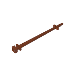 Boat, Mast 2 x 2 x 20 with Holes and Axle Hole (Undetermined Type)-MyGobricks
