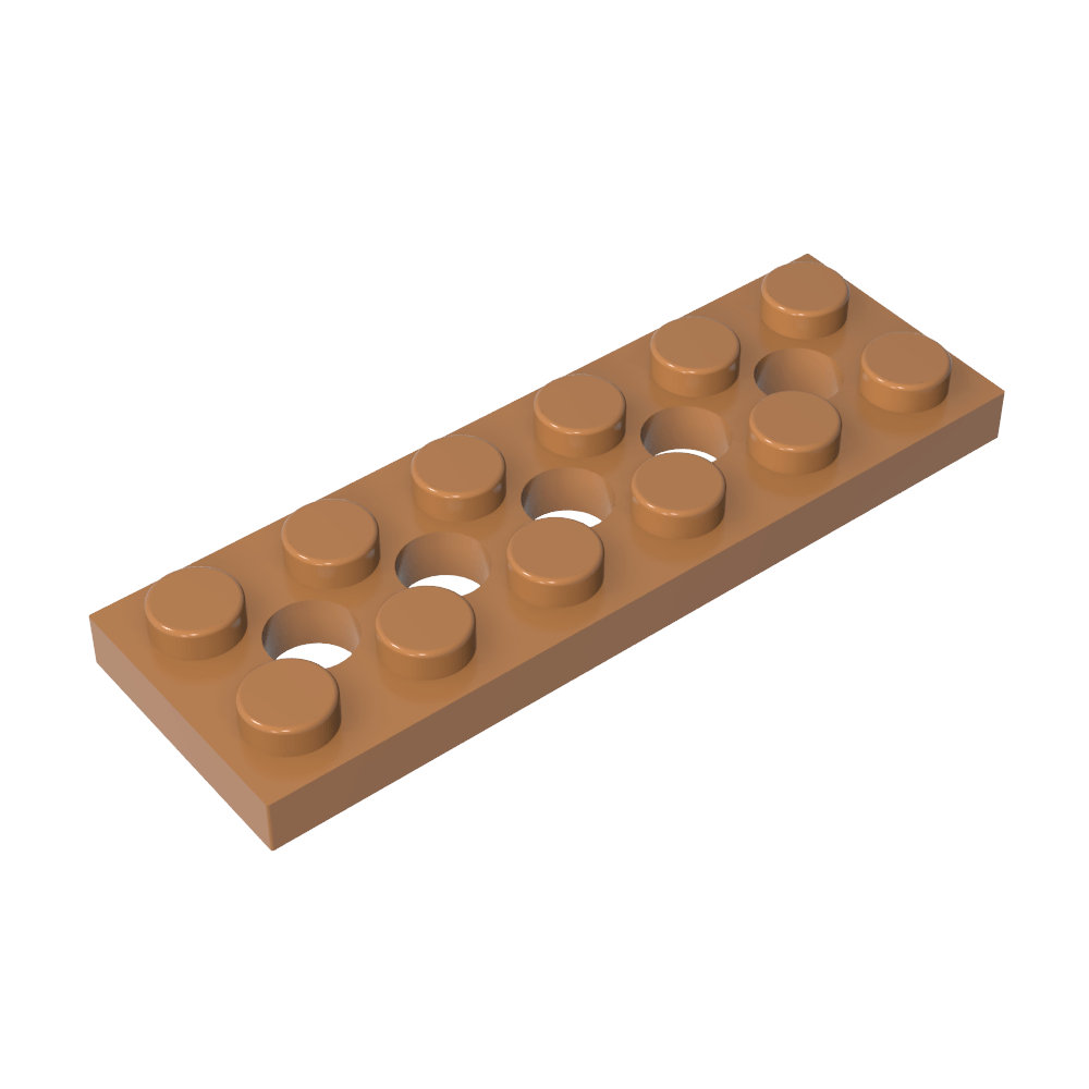 Technic Plate 2 x 6 [5 Holes]-MyGobricks