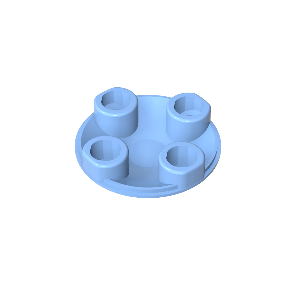 Plate Round 2 x 2 with Rounded Bottom [Boat Stud]