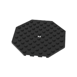 Plate Special 10 x 10 Octagonal with Hole