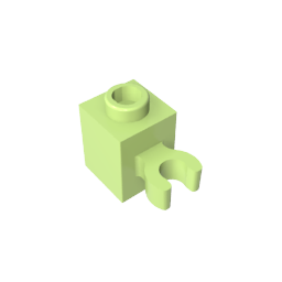 Brick Special 1 x 1 with Clip Vertical [Open O Clip, Hollow Stud]