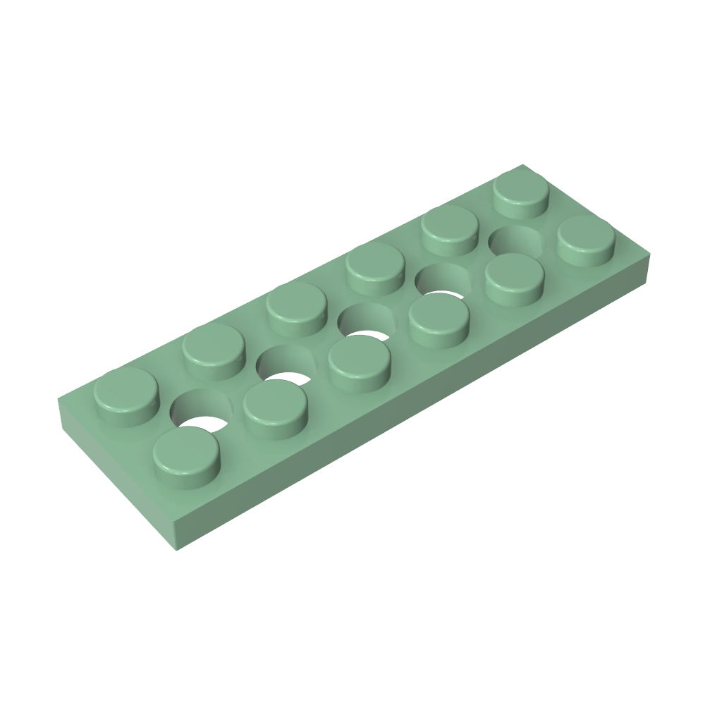 Technic Plate 2 x 6 [5 Holes]-MyGobricks