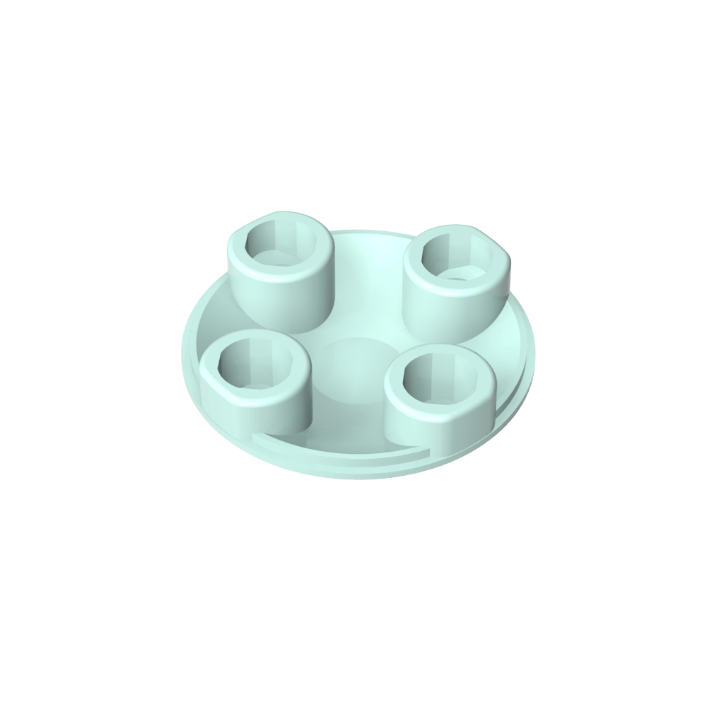 Plate Round 2 x 2 with Rounded Bottom [Boat Stud]