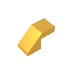 Slope 45° 2 x 1 with 2/3 Inverted Cutout and no stud