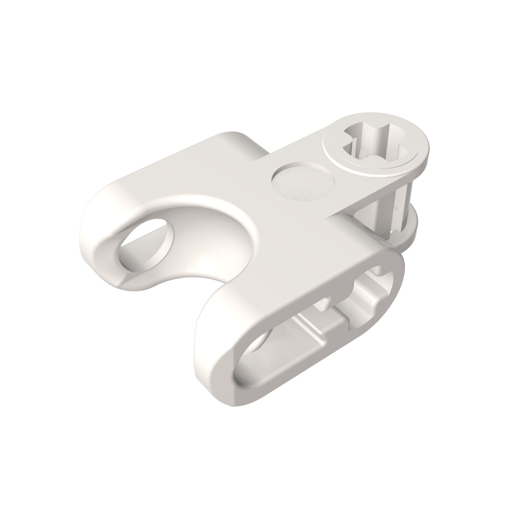 Technic Axle Connector 2 x 3 with Ball Socket, Open Lower Axle Holes-MyGobricks