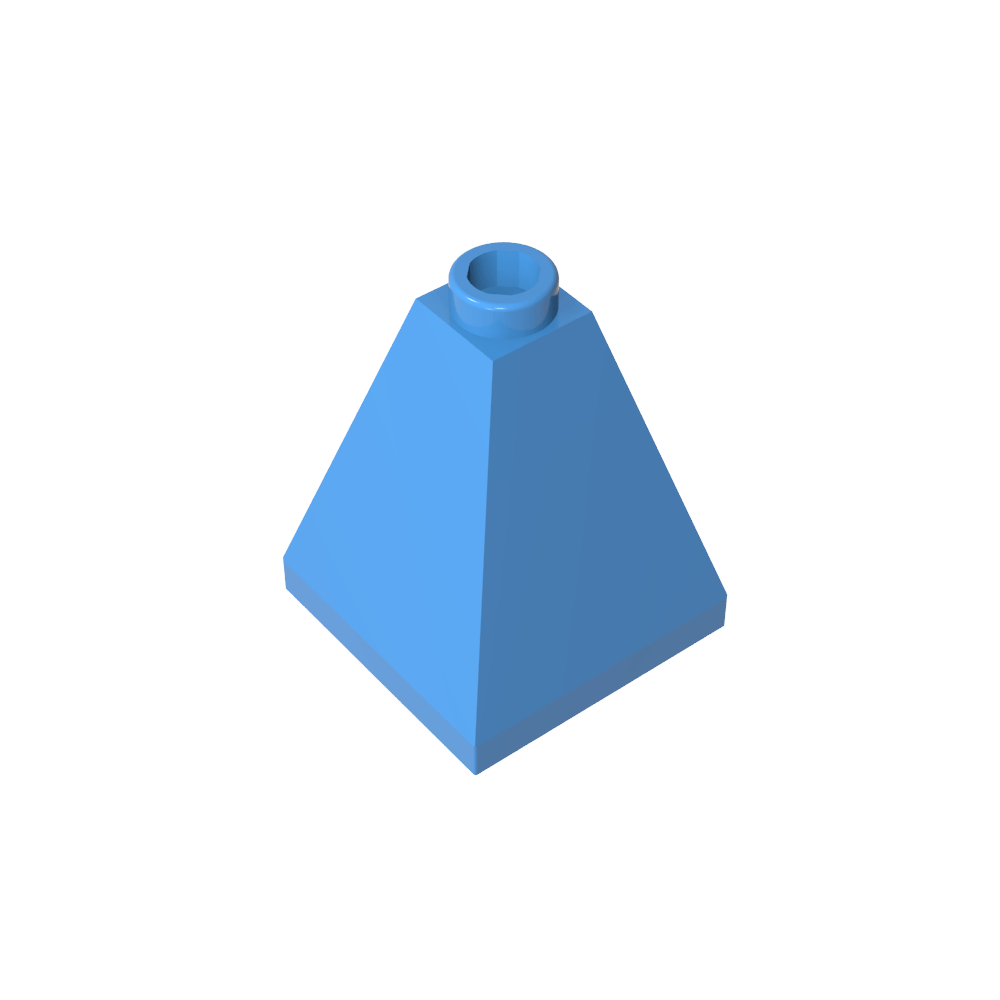 Slope 75° 2 x 2 x 2 Quadruple Convex-MyGobricks