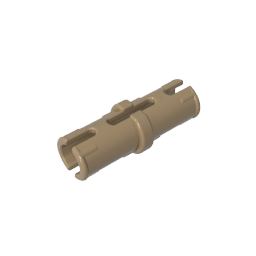 Technic Pin with Friction Ridges Lengthwise with No Center Slots