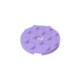 Plate Round 4 x 4 with Pin Hole