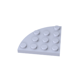 Plate Round Corner 4 x 4