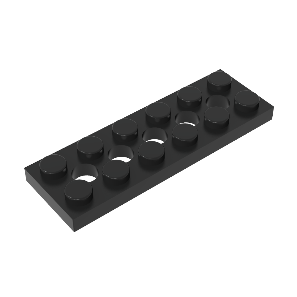 Technic Plate 2 x 6 [5 Holes]-MyGobricks