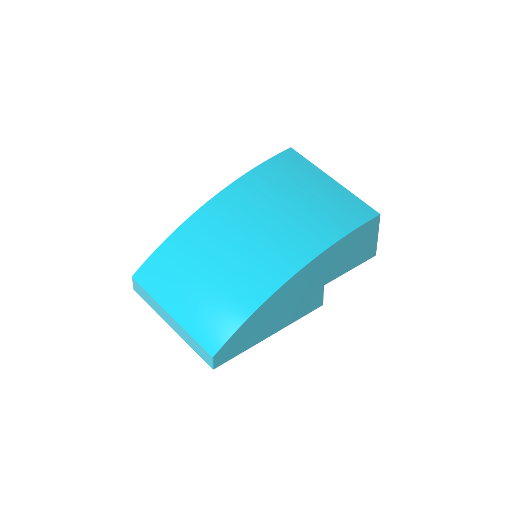 Slope Curved 3 x 2 No Studs-MyGobricks