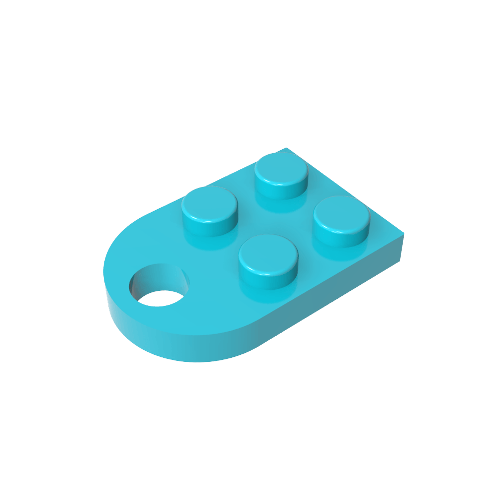 Plate Special 3 x 2 with Hole-MyGobricks