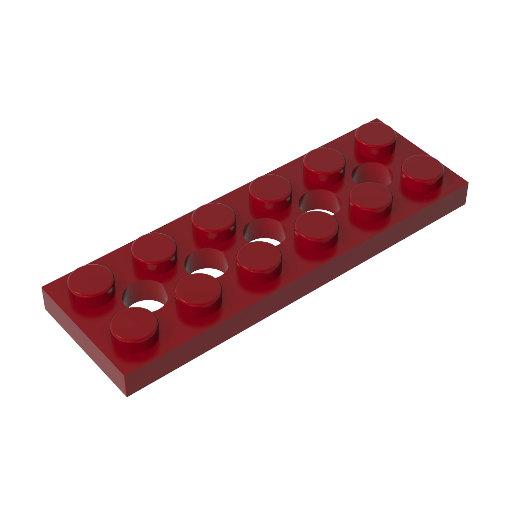 Technic Plate 2 x 6 [5 Holes]-MyGobricks