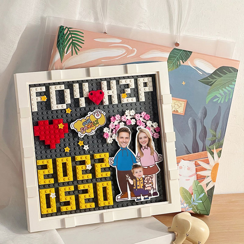 Customized Valentine's Day Building Blocks, Personalized DIY Anniversary Gifts, Best Birthday Presents for Boyfriend or Girlfriend