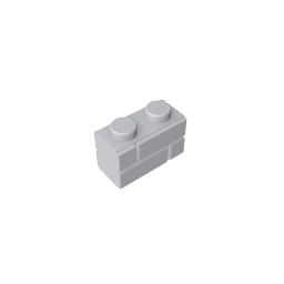 Brick Special 1 x 2 with Masonry Brick Profile