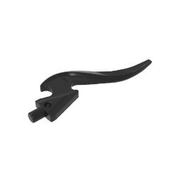 Wave Rounded Curved Single with Bar End and Triangular Base (Flame)-MyGobricks