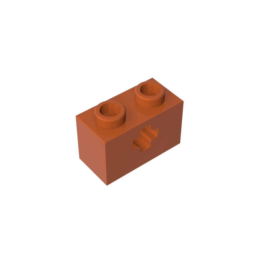 Technic Brick 1 x 2 with Axle Hole Type 1 [+ Opening] and Bottom Pin