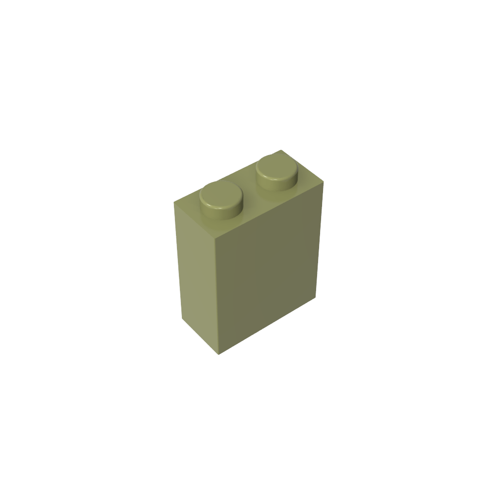 Brick 1 x 2 x 2 with Center Pin-MyGobricks