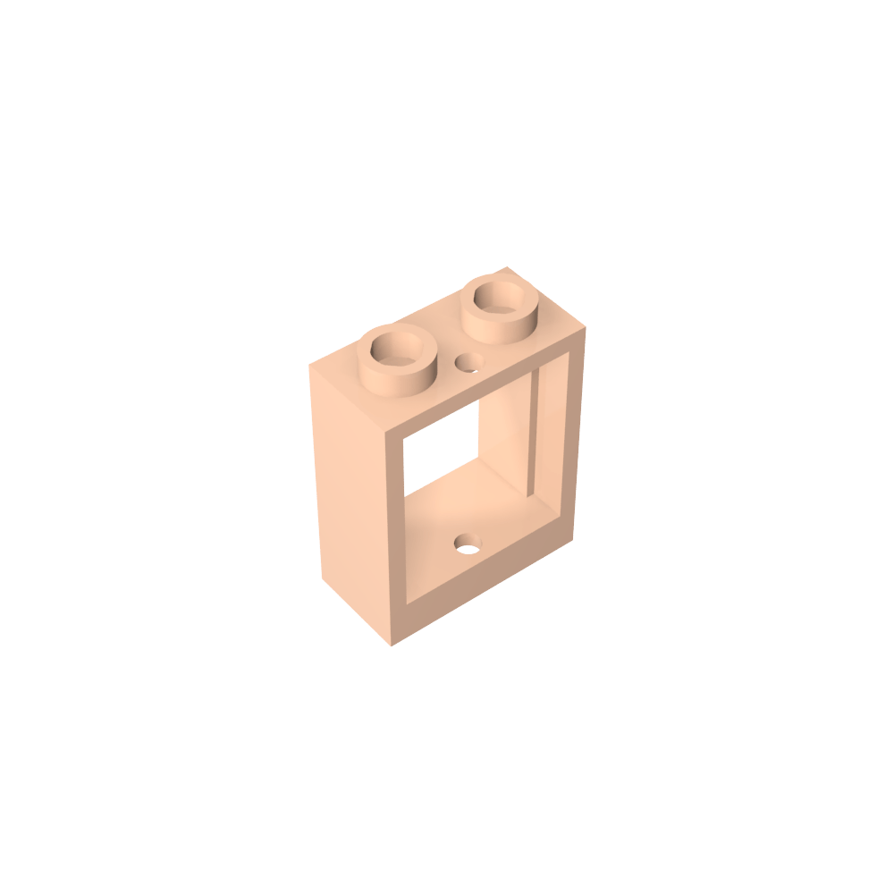 Window 1 x 2 x 2 Flat Front-MyGobricks