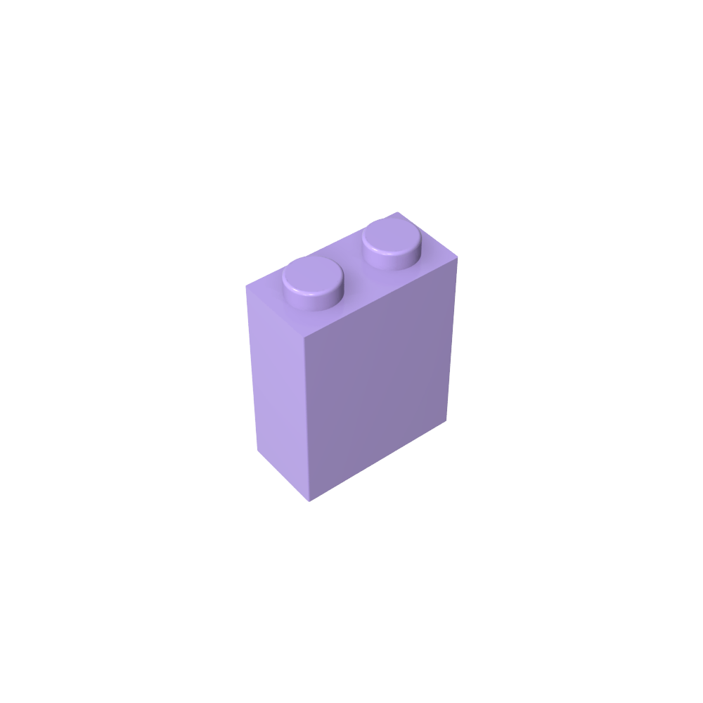 Brick 1 x 2 x 2 with Center Pin-MyGobricks