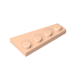 Wedge Plate 4 x 2 Left-MyGobricks