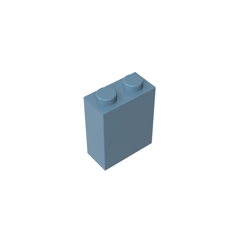 Brick 1 x 2 x 2 with Center Pin-MyGobricks