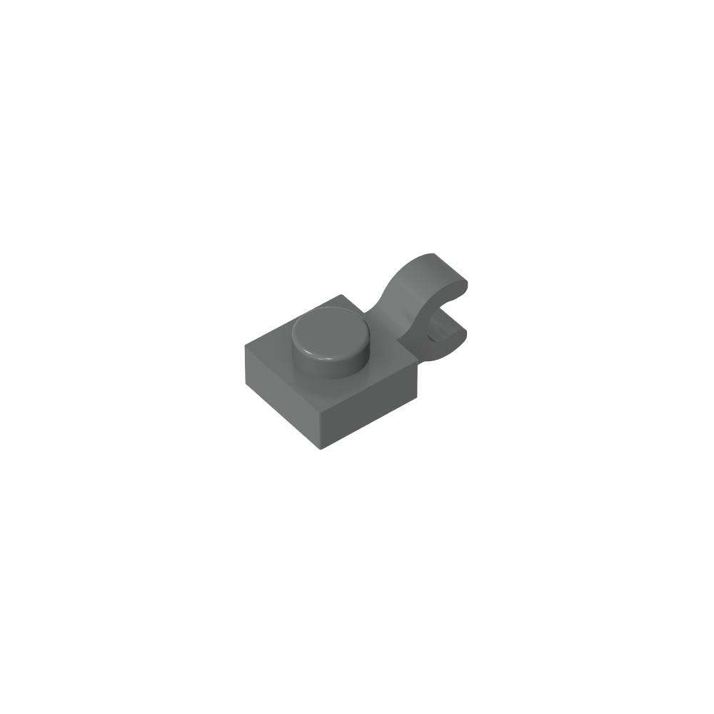 Plate Special 1 x 1 with Clip Horizontal [Thick U Clip]-MyGobricks