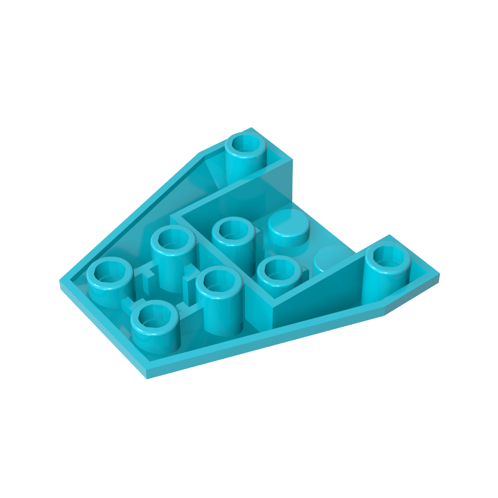 Wedge Sloped Inverted 4 x 4 Triple [4 Connections between Front Studs]-MyGobricks