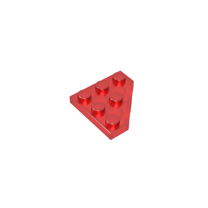 3x3 wedge plate (corner cut)