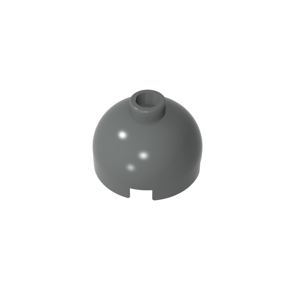 Brick Round 2 x 2 Dome Top - Blocked Open Stud without Bottom Axle Holder-MyGobricks