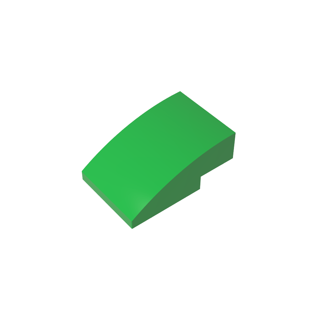 Slope Curved 3 x 2 No Studs-MyGobricks
