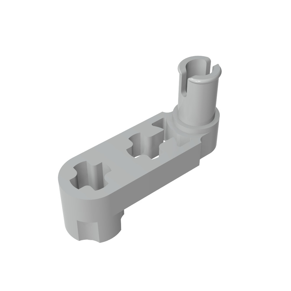 Technic Beam 3 x 0.5 Liftarm with Boss and Pin / Crank-MyGobricks