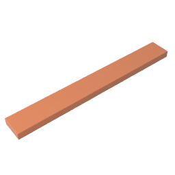Tile 1 x 8 with Groove