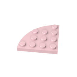Plate Round Corner 4 x 4