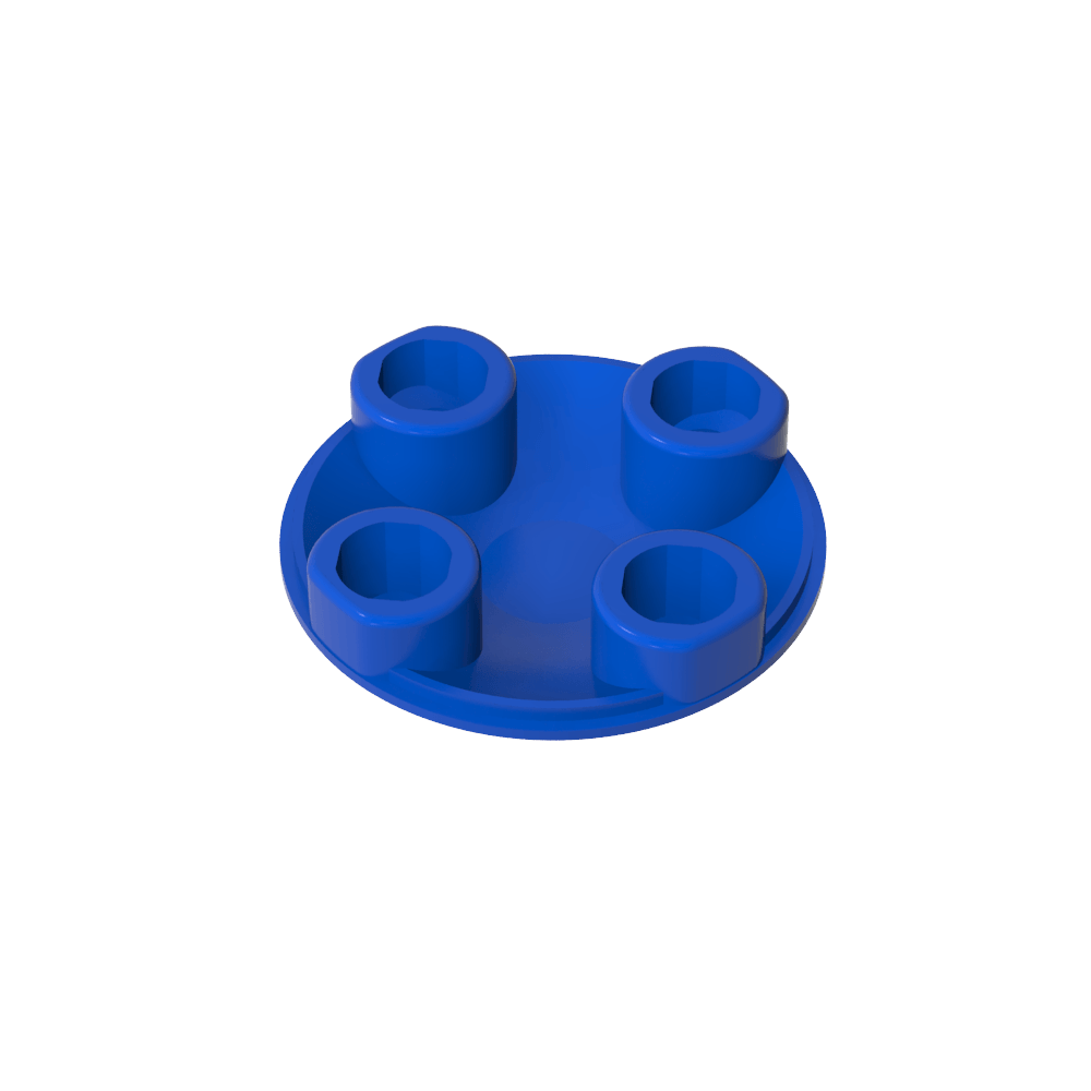 Plate Round 2 x 2 with Rounded Bottom [Boat Stud]