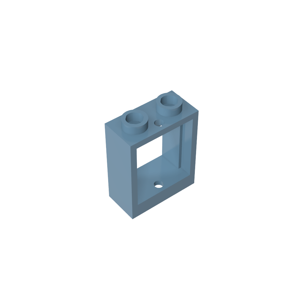Window 1 x 2 x 2 Flat Front-MyGobricks