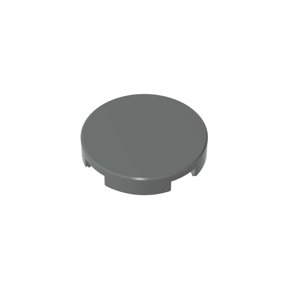 Tile Round 2 x 2 with Bottom Stud Holder-MyGobricks