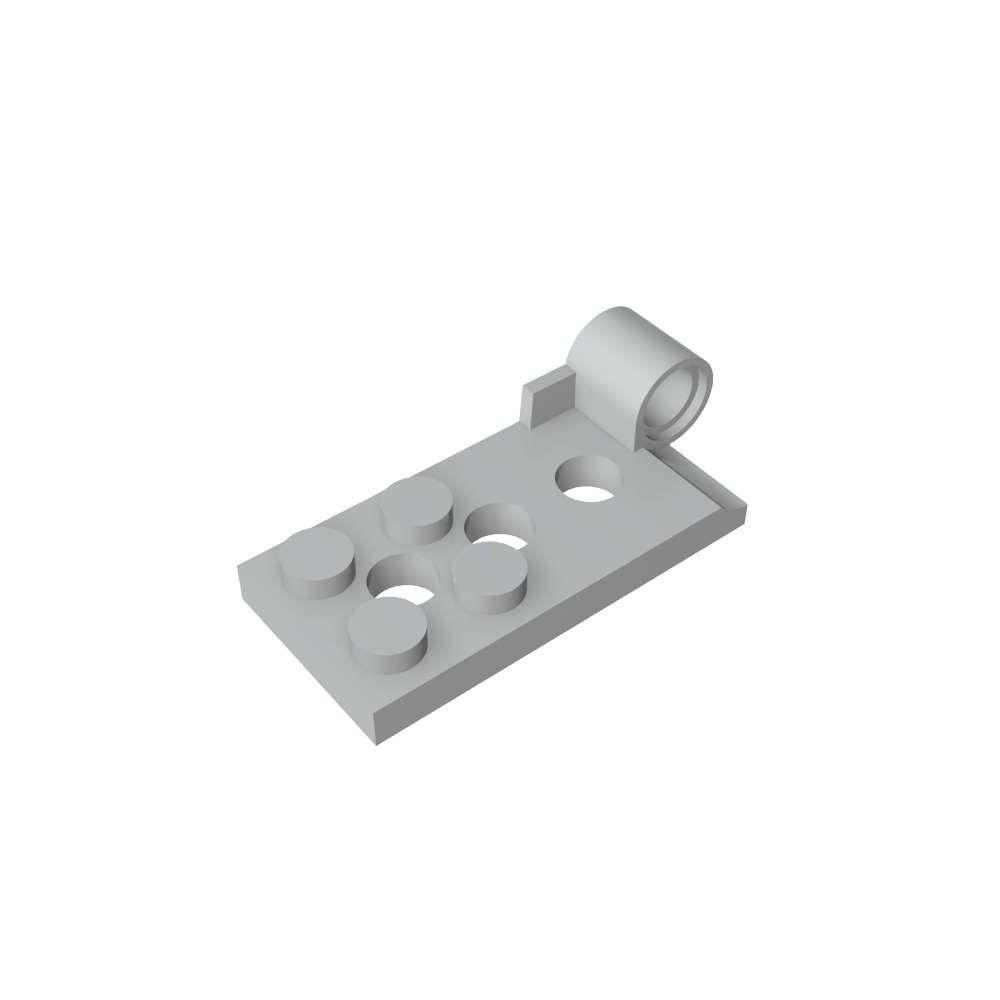 Hinge Plate 2 x 4 with Pin Hole - Bottom-MyGobricks