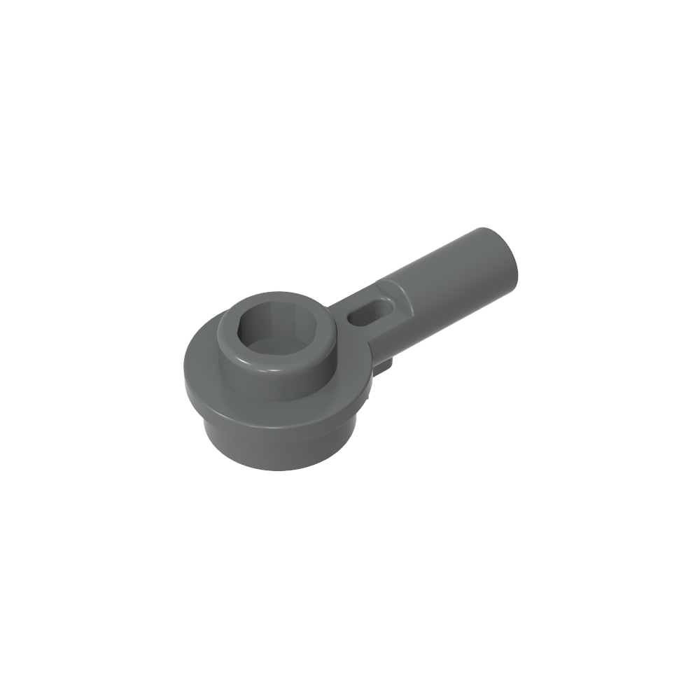 Plate Round 1 x 1 with Hollow Stud and Horizontal Bar 1L-MyGobricks