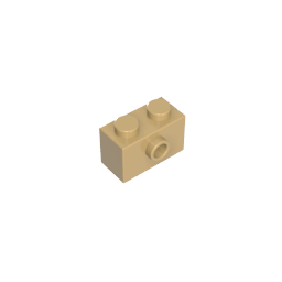 Brick Special 1 x 2 with 1 Center Stud on 1 Side