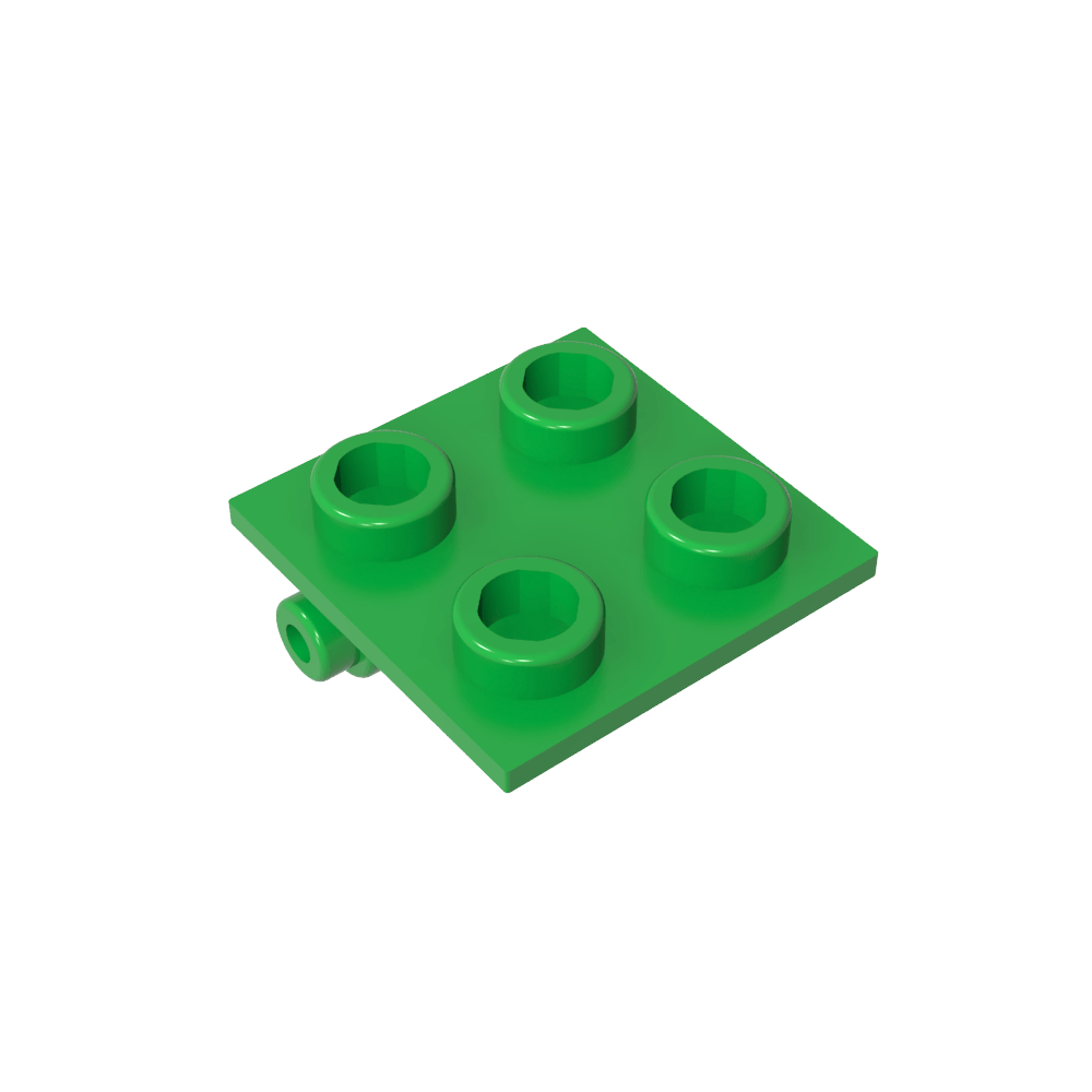 Hinge Brick 2 x 2 Top Plate Thin-MyGobricks