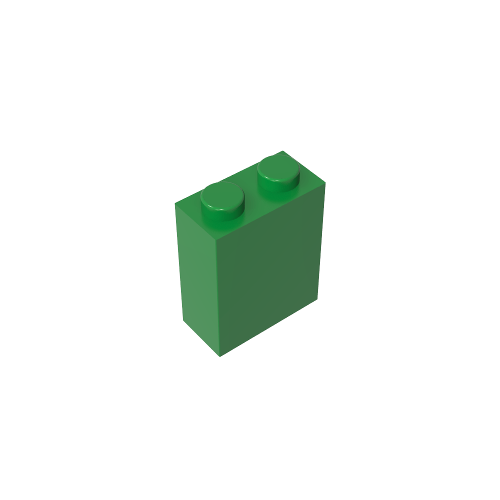 Brick 1 x 2 x 2 with Center Pin-MyGobricks