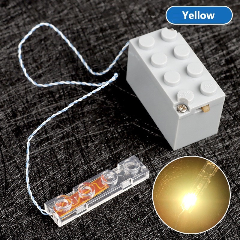 Compatible With Small Particle 2*4 Led Lights, Led Lighting Building Block Parts And Accessories, Decorative Parts And Lighting Accessories X3